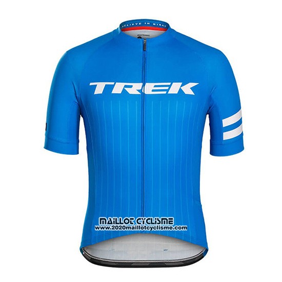 2018 Maillot Ciclismo Trek Bontrager Bleu Manches Courtes et Cuissard